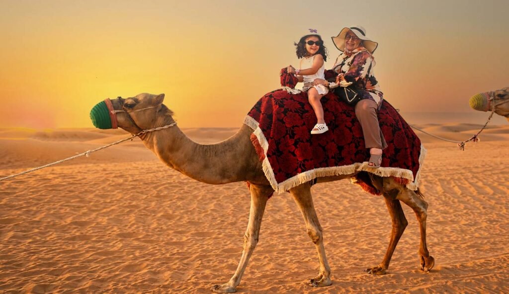 camel ride in dubai desert