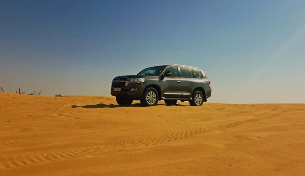 land cruiser in desert